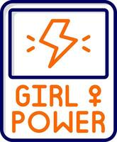 Girl Power Vector Icon