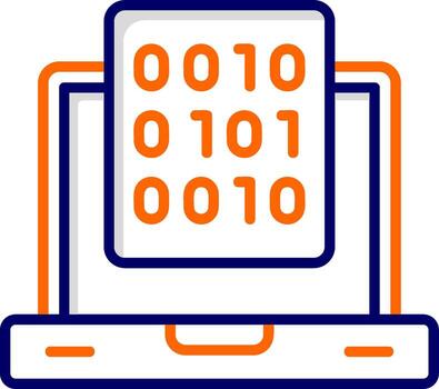 binario datos vector icono