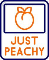 Just Peachy Vector Icon