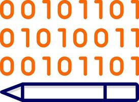 Binary Code Vector Icon