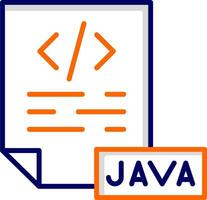 icono de vector de java