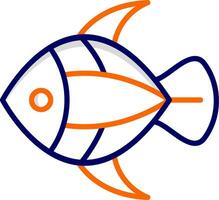 icono de vector de pescado