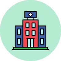 icono de vector de hospital