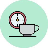 icono de vector de descanso para tomar café