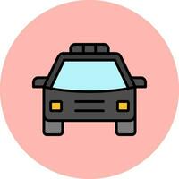 icono de vector de coche de policía