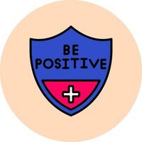 Be Positive Vector Icon