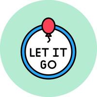 Let It Go Vector Icon