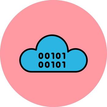 Cloud Coding Vector Icon