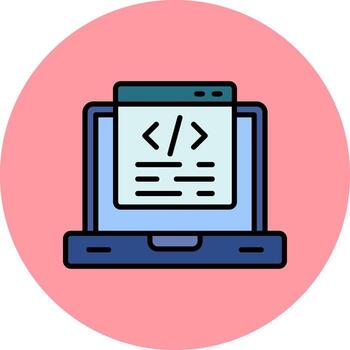 icono de vector de programación