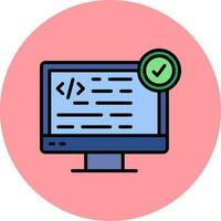 icono de vector de programación