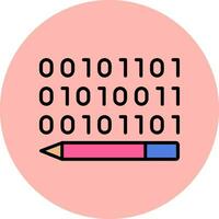 Binary Code Vector Icon