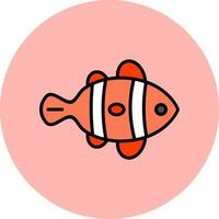Clown Fish Vector Icon