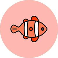 Clown Fish Vector Icon