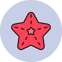 icono de vector de estrella de mar