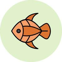 icono de vector de pescado