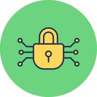 icono de vector de cifrado de datos