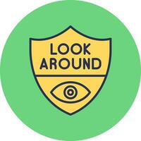 Look Around Vector Icon