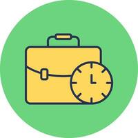 Working Time Vector Icon