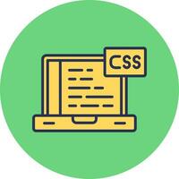 icono de vector de css