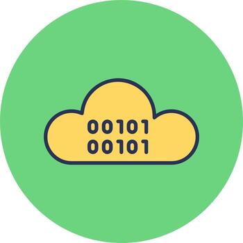 Cloud Coding Vector Icon