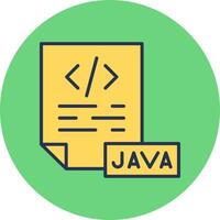 icono de vector de java