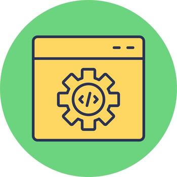 código mejoramiento vector icono