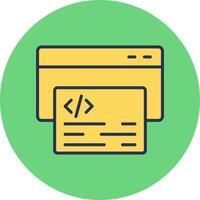 icono de vector html