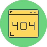 icono de vector de error 404