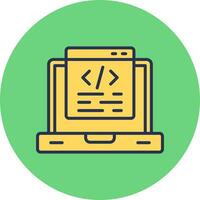 icono de vector de programación