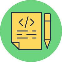 icono de vector de escritura