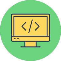 Web Coding Vector Icon