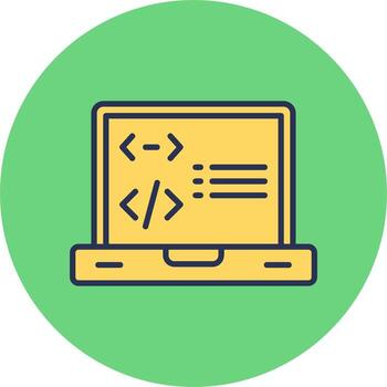icono de vector de programación