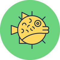 Puffer Fish Vector Icon