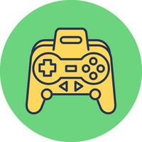 icono de vector de controlador de juego