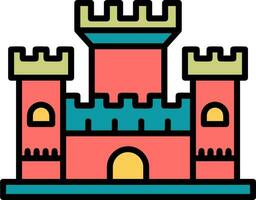 icono de vector de castillo