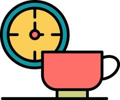 icono de vector de descanso para tomar café