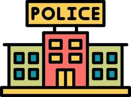 Police Station Vector Icon