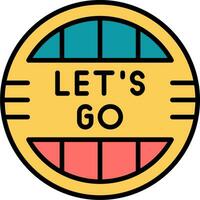 Let39s go typography style vector 397370 Vector Art at Vecteezy