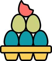 organic eggs Vector Icon