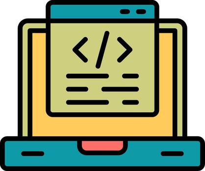 icono de vector de programación