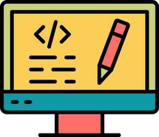 Edit Code Vector Icon