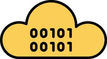 Cloud Coding Vector Icon