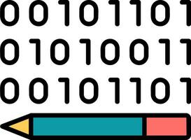 Binary Code Vector Icon