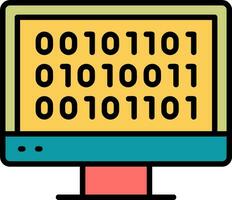 Binary Code Vector Icon