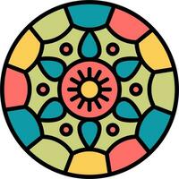 icono de vector de mandala