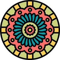 icono de vector de mandala