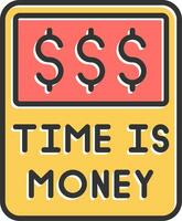 Time Is Money Vector Icon