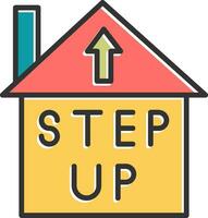 Step Up Vector Icon