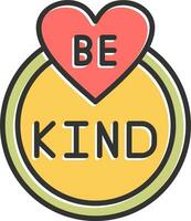 Be Kind Vector Icon