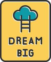 Dream Big Vector Icon